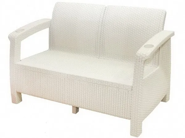 Двухместный диван Yalta Sofa Seаt белый купить в Стерлитамаке