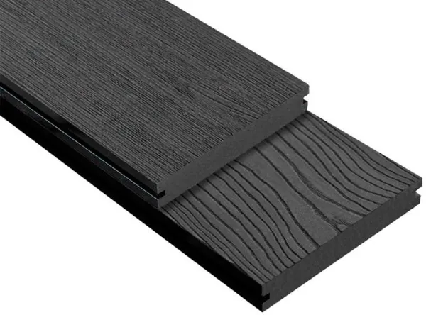 Террасная доска ДПК Outdoor 3D полнотелая STORM/OCEAN BLACK черная купить в Стерлитамаке