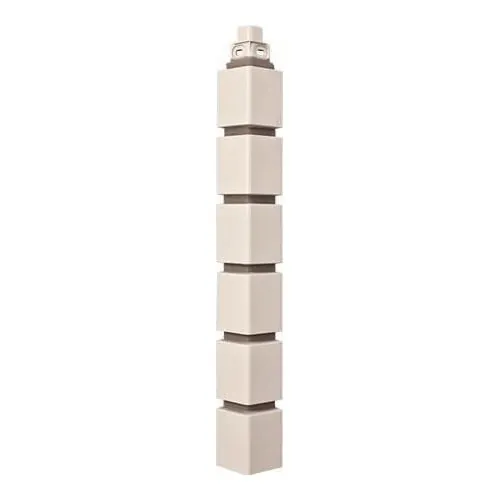 Фасадная панель Наружный угол кирпич клинкерный (белый), 0,45 х 0,16м купить в Стерлитамаке
