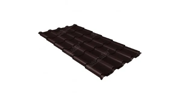 Металлочерепица камея GL 0,5 Quarzit RAL 8017 Metallic купить в Стерлитамаке