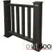 Ограждение из ДПК Outdoor Классик 3D STORM чёрный купить в Стерлитамаке