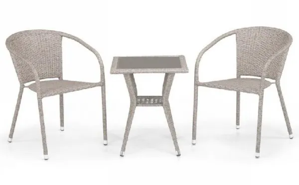 Комплект плетеной мебели AFINA из иск. ротанга T25C/Y137C-W85 Latte 2Pcs купить в Стерлитамаке