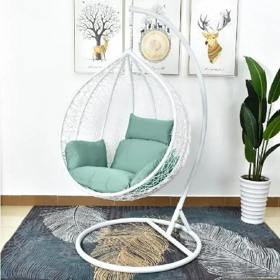 Кресло Подвесное из искусственного ротанга AFM-168A-L White/Green купить в Стерлитамаке