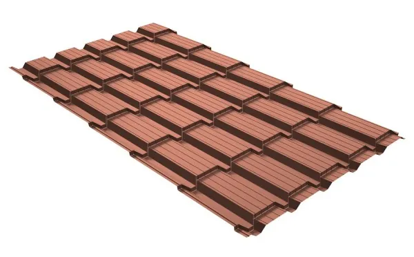 Металлочерепица GL квадро профи 0,5 Quarzit Cuprum Steel купить в Стерлитамаке
