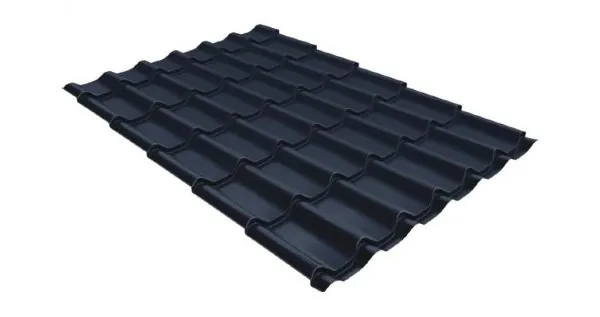 Металлочерепица классик 0,5 Satin RAL 7024 мокрый асфальт купить в Стерлитамаке