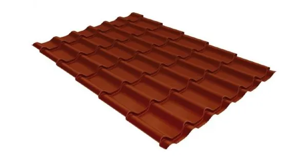Металлочерепица классик 0,5 Satin RAL 8004 терракота купить в Стерлитамаке