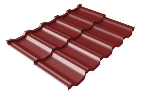 Металлочерепица модульная Квинта Uno Grand Line c 3D резом 0,5 Satin RAL 3011 коричнево-красный купить в Стерлитамаке