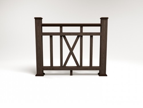 Ограждение из ДПК FG6 венге купить в Стерлитамаке