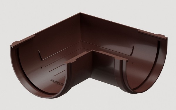 Угловой элемент 90˚ПВХ Docke STANDART Тёмно-коричневый купить в Стерлитамаке