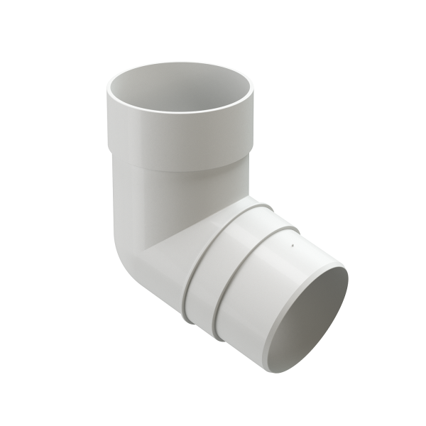 Колено 72˚ Docke Premium ПВХ - Пломбир купить в Стерлитамаке