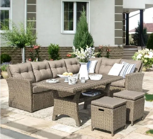 Комплект мебели AFINA плетеной из иск. ротанга AFM-307B Beige купить в Стерлитамаке
