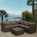 Комплект мебели AFINA плетеной из иск. ротанга YR825A Brown/Beige купить в Стерлитамаке