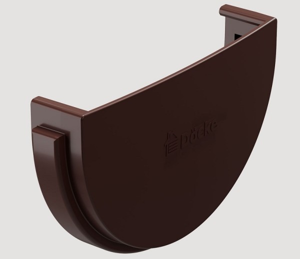 Заглушка желоба ПВХ Docke STANDART Тёмно-коричневый купить в Стерлитамаке