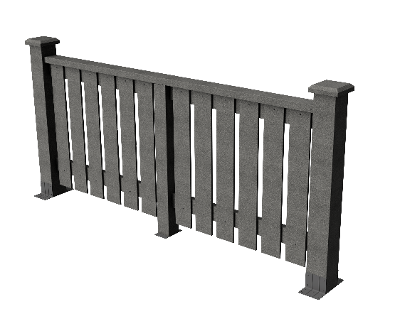 Ограждения декоративное ДПК GRINDERDECO  Вилидж серый базальт купить в Стерлитамаке