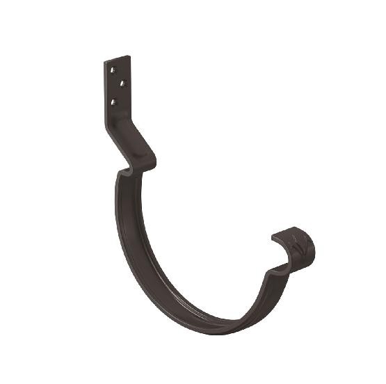 Водосток Aquasistem, система 150/100 - Крюк крепления желоба короткий RR 32 Тёмно Коричневый купить в Стерлитамаке