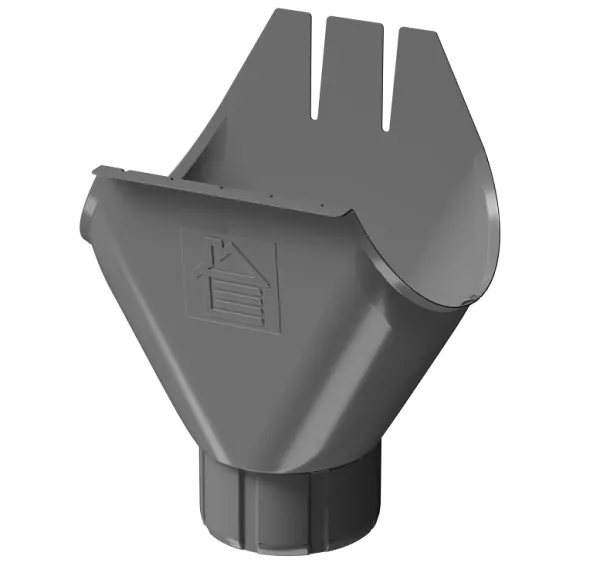 Воронка желоба D125 Döcke STAL PREMIUM Графит, (RAL 7024) купить в Стерлитамаке