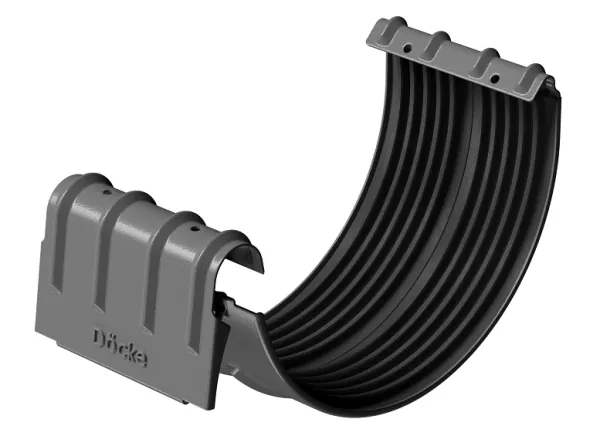 Соединитель желобов D125 Döcke STAL PREMIUM Графит, (RAL 7024) купить в Стерлитамаке