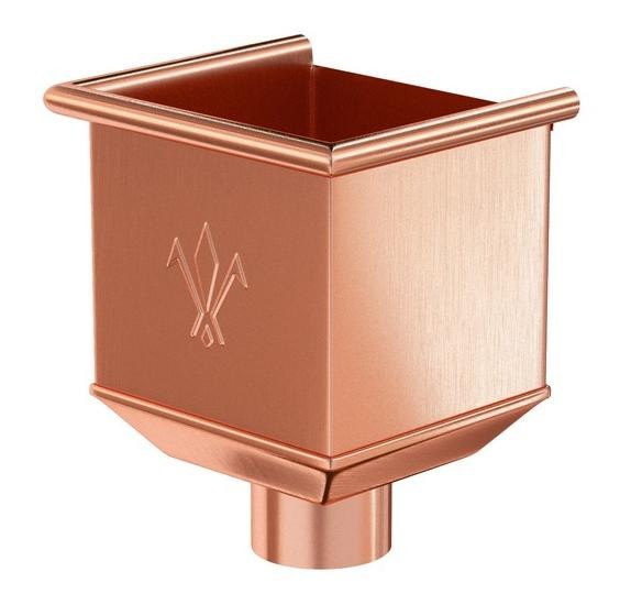 Водосток Aquasistem, система 125x90 - Водосборная воронка медная купить в Стерлитамаке