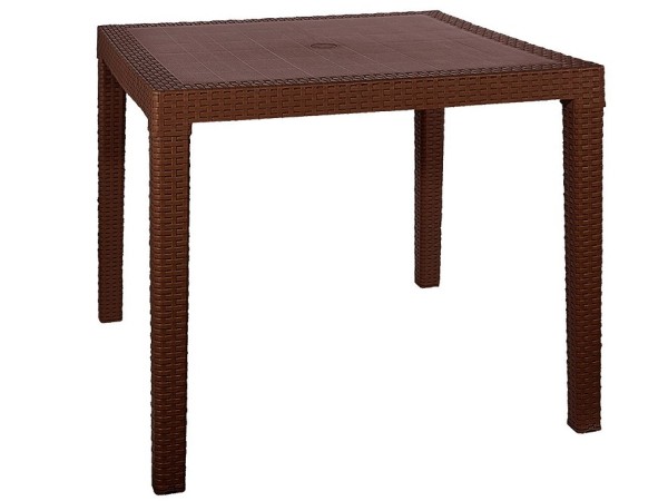 Стол квадратный FIJI Quatro Table Коричневый купить в Стерлитамаке