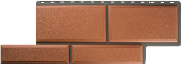 Фасадная панель камень Флорентийский терракотовый купить в Стерлитамаке