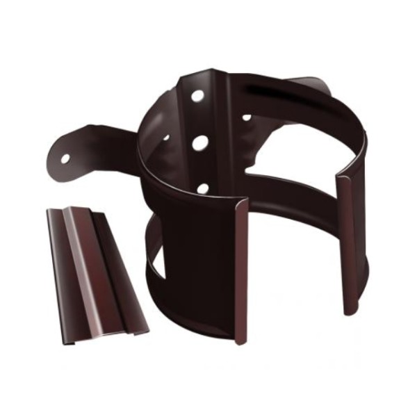 Водосток Grand Line 125x90 – Хомут трубы (на дерево) RAL 8017 купить в Стерлитамаке