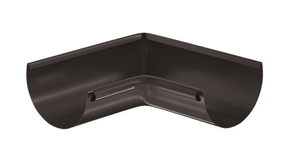 Водосток Aquasistem, система 125x90 - Угол желоба, внутренний 90° RR 32 Тёмно-Коричневый купить в Стерлитамаке