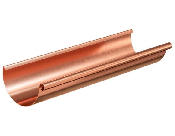 Водосток Aquasistem, система 125x90 - Желоб водосточный медный 3 метра купить в Стерлитамаке