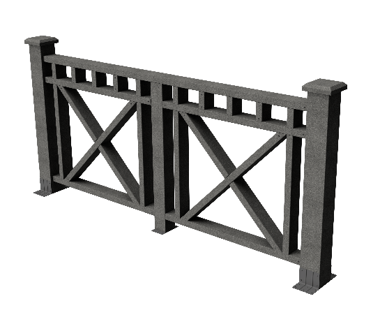 Ограждения декоративное ДПК GRINDERDECO Виктория серый базальт купить в Стерлитамаке