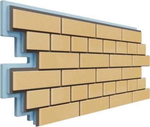 Термопанели Доломит Кирпич 40 мм Жёлтый купить в Стерлитамаке