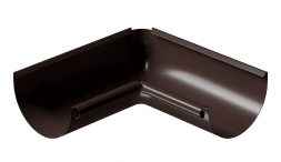 Угол внутренний 90° D125 Döcke STAL PREMIUM Шоколад, (RAL 8019)