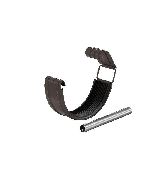 Водосток Aquasistem, система 125x90 - Соединитель желоба с резиновым уплотнителем RR 32 Тёмно Коричневый купить в Стерлитамаке