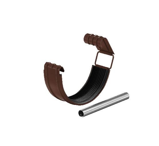 Водосток Aquasistem, система 150/100 - Соединитель желоба с резиновым уплотнителем RAL 8017 Коричневый купить в Стерлитамаке