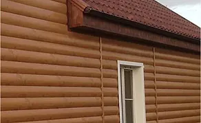 Отделка сайдингом под бревно