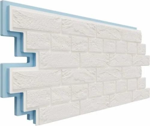 Термосайдинг Доломит Венецианский Кирпич 40 мм Белоснежный купить в Стерлитамаке