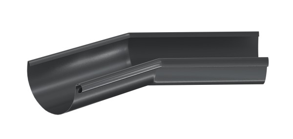 Водосток Aquasistem, система 125x90 - Угол желоба,внутренний 135° RR 23 Маренго купить в Стерлитамаке