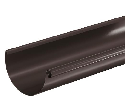Водосток Aquasistem, система 125x90 - Водосточный желоб 3.00м RR 32 Тёмно Коричневый купить в Стерлитамаке