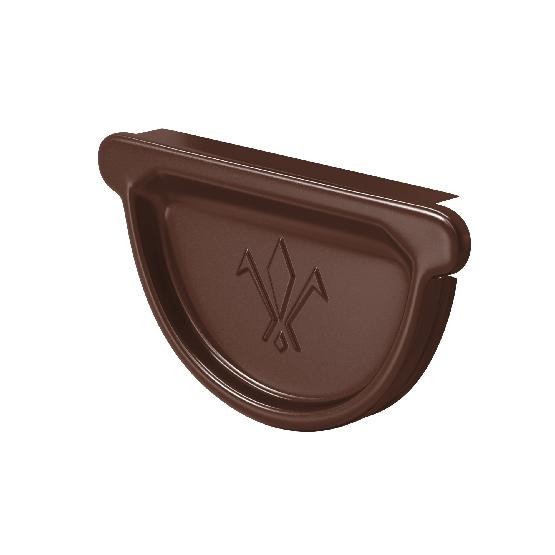 Водосток Aquasistem, система 150/100 - Заглушка универсальная с резиновым уплотнителем RAL 8017 Коричневый купить в Стерлитамаке