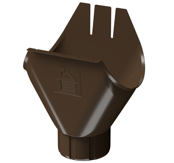 Воронка желоба D125 Döcke STAL PREMIUM Каштан, (RAL 8017) купить в Стерлитамаке