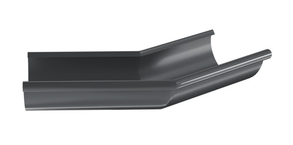 Водосток Aquasistem, система 125x90 - Угол желоба, наружный 135° RR 23 Маренго купить в Стерлитамаке