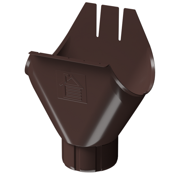 Воронка желоба D125 Döcke STAL PREMIUM Шоколад, (RAL 8019) купить в Стерлитамаке
