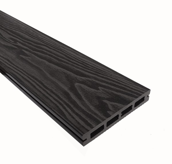 Террасная доска из ДПК Terrapol Смарт 3D Пустотелая с пазом Черное дерево купить в Стерлитамаке