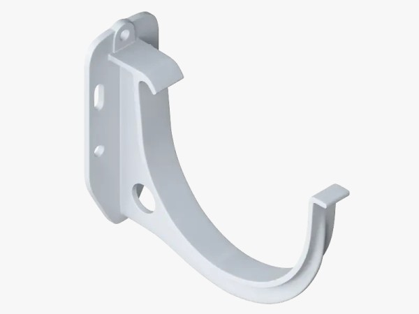 Водосток Альта-Профиль ПВХ – Кронштейн желоба водосточный (белый) купить в Стерлитамаке