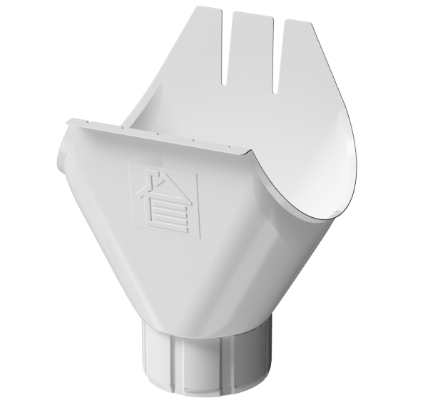 Воронка желоба D125 Döcke STAL PREMIUM Пломбир, (RAL 9010) купить в Стерлитамаке