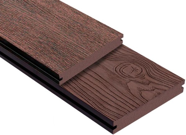 Террасная доска ДПК Outdoor 3D полнотелая STORM/OCEAN BROWN коричневая микс купить в Стерлитамаке