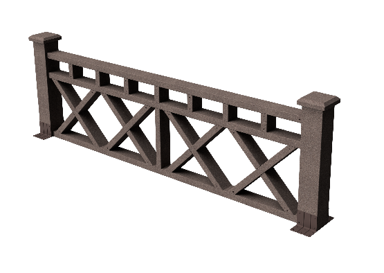 Ограждения декоративное ДПК GRINDERDECO Бэйли венге купить в Стерлитамаке