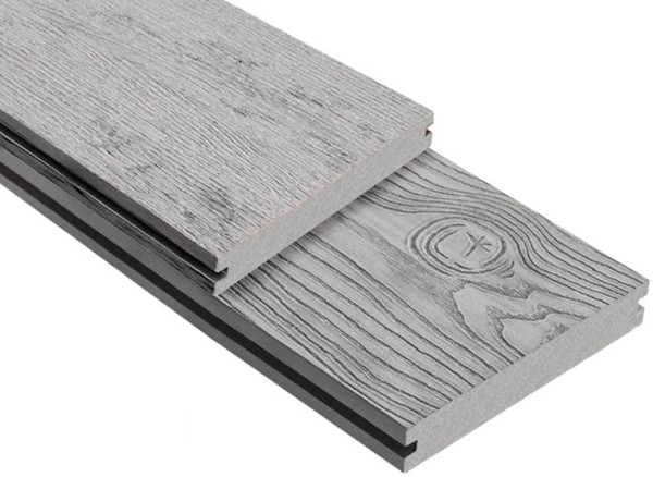 Террасная доска ДПК Outdoor 3D полнотелая STORM/OCEAN GREY серая микс купить в Стерлитамаке