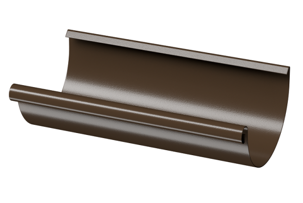 Желоб полукруглый D125 3 м Döcke STAL PREMIUM Каштан, (RAL 8017) купить в Стерлитамаке