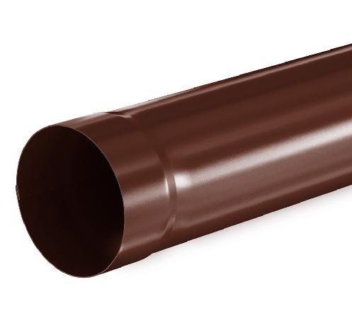 Водосток Aquasistem, система 150/100 - Труба водосточная 1.00м RAL 8017 Коричневый купить в Стерлитамаке