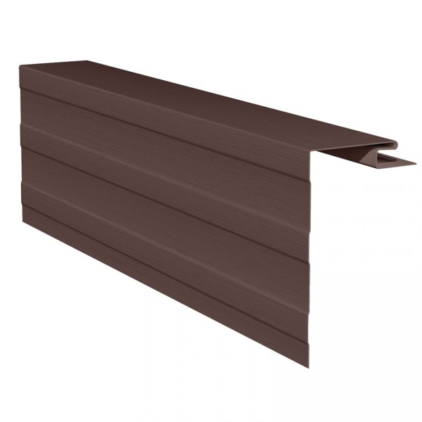 Приоконная планка (околооконный профиль) для сайдинга, коричневый купить в Стерлитамаке