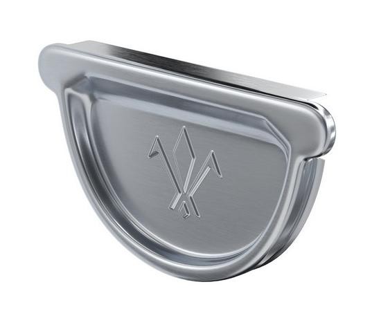 Водосток Aquasistem, Система 150/100 - Заглушка желоба универсальная оцинкованая купить в Стерлитамаке